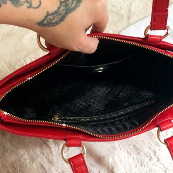 NEW Love Moschino Nylon Large Bag with matching leather (not PU) card holder! - Picture 6 of 14